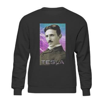 Nikola Teslas Inspiring Science Electricity Sweatshirt | Favorety