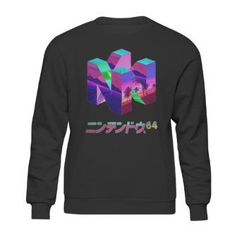 Nintendo 64 Vaporwave N64nintendo64 Console Game Vaporwave Vapor Vape Wave Retro Sweatshirt | Favorety CA