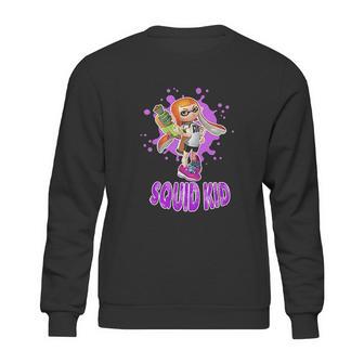 Nintendo Splatoon Squid Kid Pink Splat Sweatshirt | Favorety