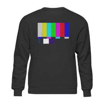 No Signal Television Screen Color Bars Test Pattern Sweatshirt | Favorety