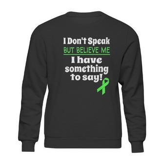 Non Verbal Awareness Cerebral Palsy Brain Damage Awareness Sweatshirt | Favorety