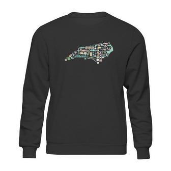 North Carolina Icon Map Sweatshirt | Favorety UK