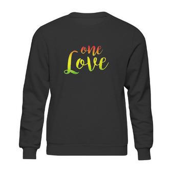 One Love Rasta Reggae Roots Peace Love Sweatshirt | Favorety CA