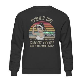 Oreilly Auto Parts Girl Classy Sasy And A Bit Smart Asy Retro Sweatshirt | Favorety AU