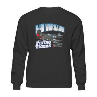 P40 Warhawk Flying Tigers Warbirds Sweatshirt | Favorety AU