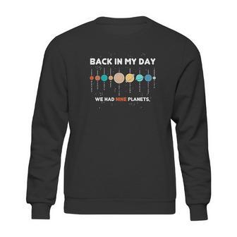 Panoware Space Graphic Back In My Day We Had Nine Planets Sweatshirt | Favorety DE