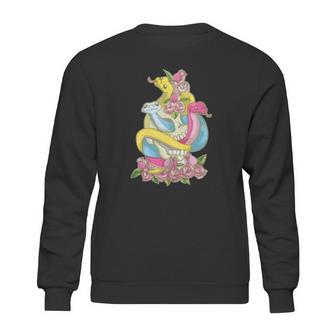 Pansexual Snake Kawaii Pastel Goth Subtle Pan Pride Sweatshirt | Favorety DE