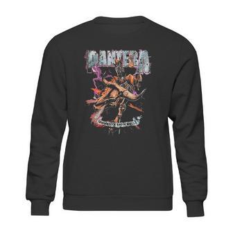 Pantera Official Cowboys From Hell Riding Skeleton Sweatshirt | Favorety