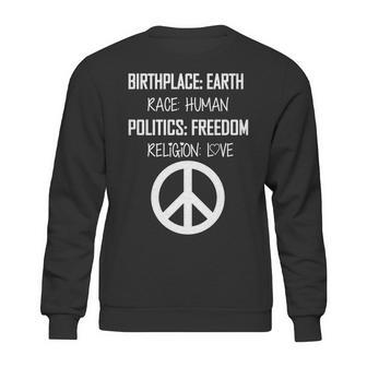 Peace Race Religion Politics Sweatshirt | Favorety UK