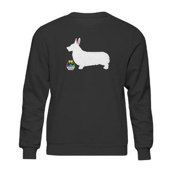 Pembroke Welsh Corgi Easter Bunny Dog Silhouette Sweatshirt | Favorety UK