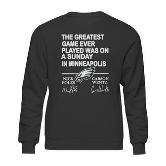 Philadelphia Eagles The Greatest Game Ever Played Was On A Sunday Sweatshirt | Favorety AU