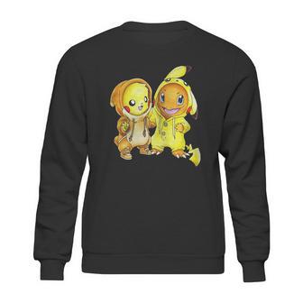 Pikachu And Pikachu Charmander Pokemon Sweatshirt | Favorety AU