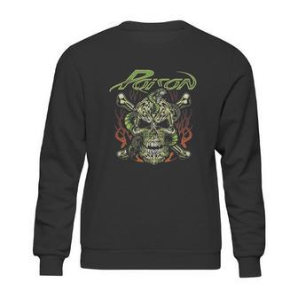 Poison Band With Skull Sweatshirt | Favorety