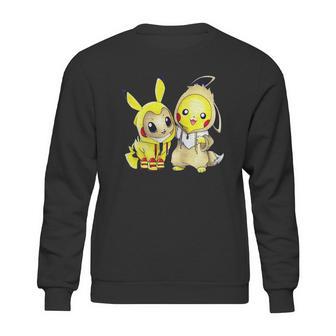 Pokemon Eevee And Pikachu Sweatshirt | Favorety