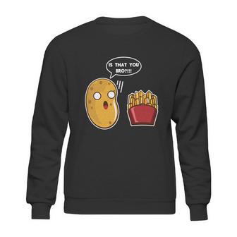 I Am A Potato Gift French Fry Gift Potato Gift Cool Gift Graphic Design Printed Casual Daily Basic Sweatshirt | Favorety