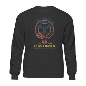 Property Of Je Suis Prest Est 1743 Clan Fraser Lallybroch Scotland Sweatshirt | Favorety CA