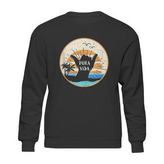 Pura Vida Costa Rica Shaka Sign Surfing Surfer Tropical Gift Sweatshirt | Favorety UK