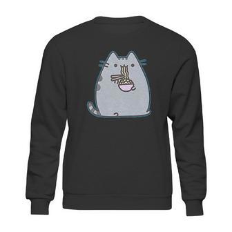 Pusheen The Cat Eating Noodles Sweatshirt | Favorety