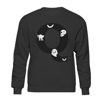 Q Name Character Dracula Ghost Boo Halloween Quote Sweatshirt | Favorety