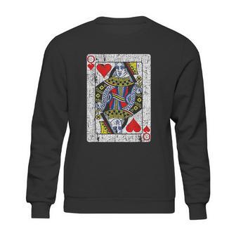 Queen Of Hearts Card Costume Vintage Sweatshirt | Favorety