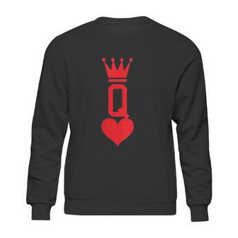 Queen Of Hearts Gift Playing Card Halloween Costume Sweatshirt | Favorety AU