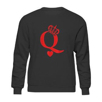 Queen Of Hearts King Of Hearts Playing Cards Deck Of Cards Sweatshirt | Favorety DE