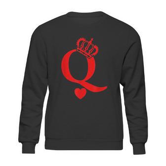 Queen Of Hearts King Of Hearts Sweatshirt | Favorety