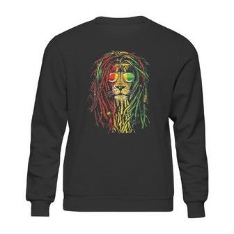 Rasta Reggae Lion Sunglass Art Gift For Rastafarian Lover Sweatshirt | Favorety UK