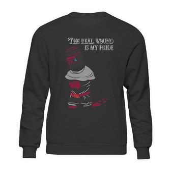 The Real Wound Is My Pride Funny Comedy Satire Black Knight Sweatshirt | Favorety AU