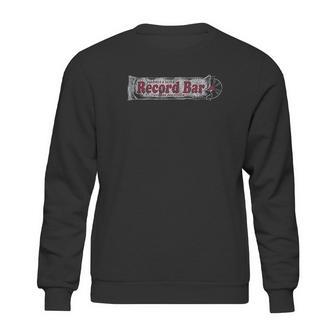 Record Bar Retro Distressed 70S 80S Vinyl Candy Bar Sweatshirt | Favorety