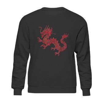 Red Chinese Firedrake Sweatshirt | Favorety DE