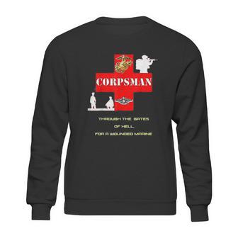 Red Cross Navy Corpsman Fmf Warfare Specialist Sweatshirt | Favorety CA