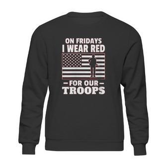 Red Fridays Military Supporter Sweatshirt | Favorety CA