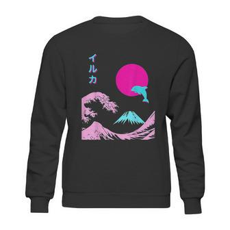 Retro Aesthetic Iruka With Japanese Writing Sweatshirt | Favorety UK