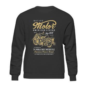 Retro Vintage American Motorcycle Indian For Old Biker Gifts Sweatshirt | Favorety CA