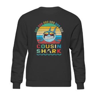 Retro Vintage Cousin Shark Doo Doo Doo Sweatshirt | Favorety CA