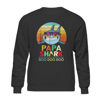 Retro Vintage Papa Shark Doo Doo Doo Sweatshirt | Favorety AU