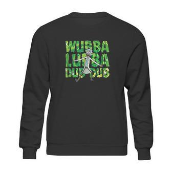 Rick And Morty Wubba Lubba Dub Dub Portal Letters Sweatshirt | Favorety