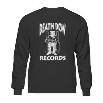 Ripple Junction Death Row Records White Logo Light Weight Crew Sweatshirt | Favorety CA