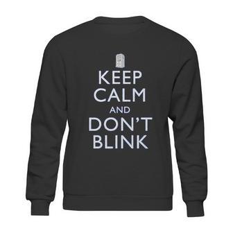 Ripple Junction Doctor Who Keep Calm And Dont Blink Sweatshirt | Favorety