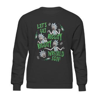 Ripple Junction Rick And Morty Riggity Riggity Wrecked Sweatshirt | Favorety UK