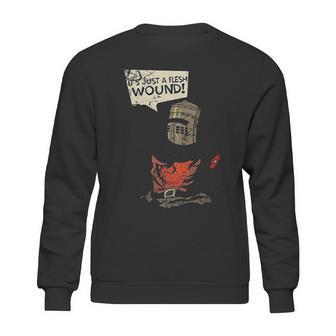 Rivebella New Graphic Its Just A Flesh Wound Sweatshirt | Favorety