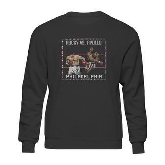 Rocky Vs Apollo Creed In Ring Painting Sweatshirt | Favorety UK