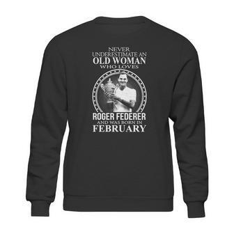 Roger Federer Old Woman February Sweatshirt | Favorety