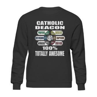 Roman Catholic Deacon Duties Pun Gift Sweatshirt | Favorety DE