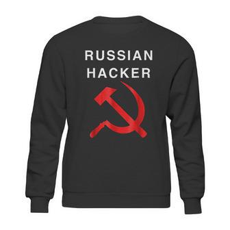 Russian Hacker Hammer And Sickle Funny Sweatshirt | Favorety CA