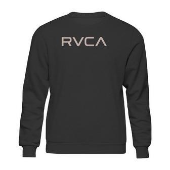 Rvca Mens Red Stitch Graphic Crew Sweatshirt | Favorety UK