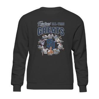 San Diego Padres All Time Greats Signatures Sweatshirt | Favorety