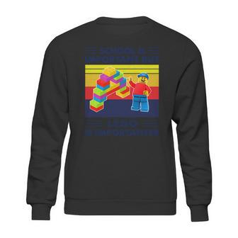 School Is Important But Lego Is Importanter Vintage Shirt Sweatshirt | Favorety