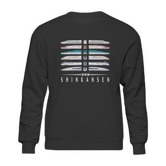 Shinkansen Bullet Train Six Pack Series Japanese Kanji Japan Sweatshirt | Favorety CA